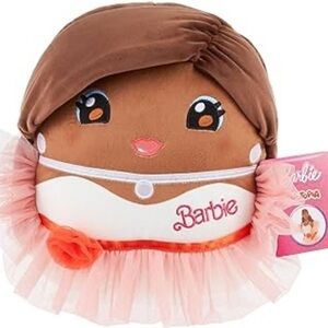 Barbie Accent Pillow - Brown, Pink, White